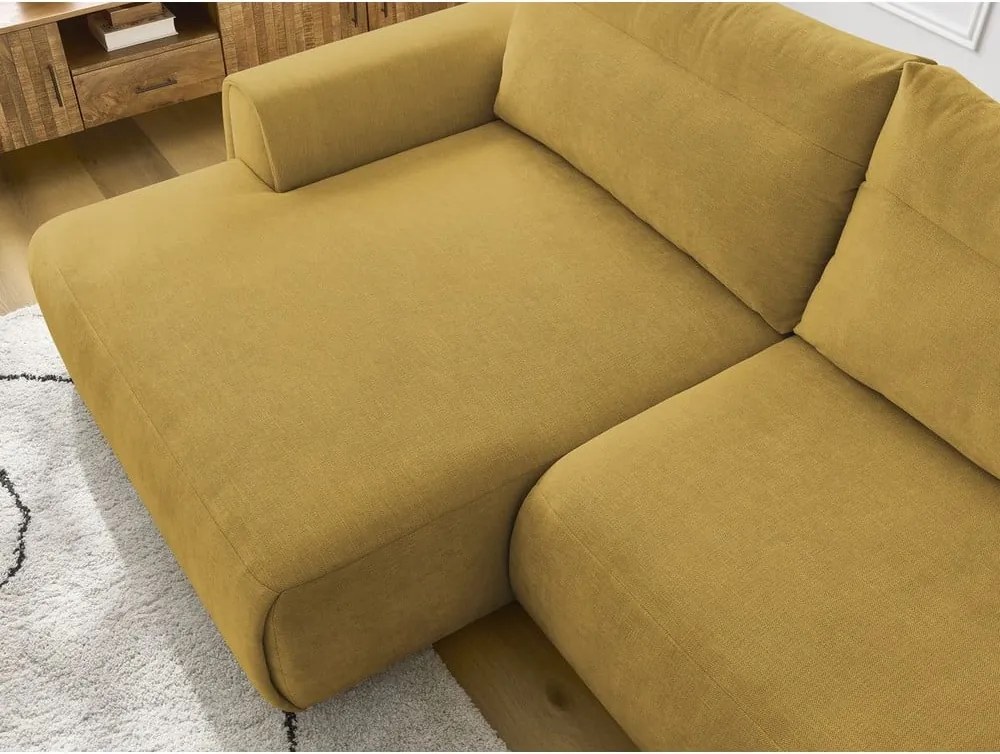 Divano angolare in giallo ocra Aden – Bobochic Paris