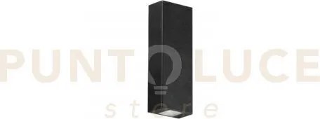 Applique biemissione led laser nera 5w 40lm 4000k ip65 3,6x2x10cm