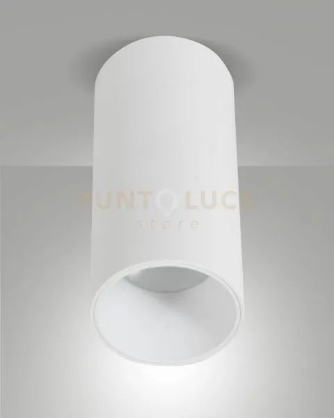 Ray plafoniera bianca cilindrica a led 15w 3000k 1440lm