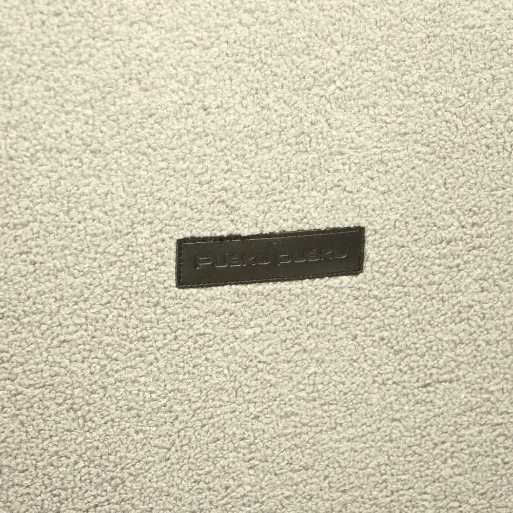 Puof a sacco grigio chiaro con rivestimento in bouclé Seat 100 Lounge – SLOWDOWN