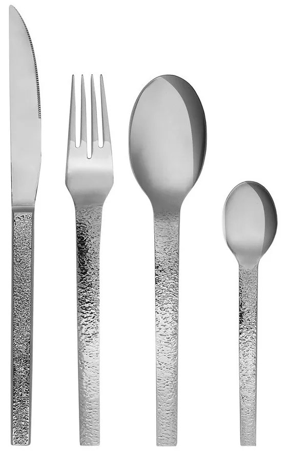 Posate in acciaio inox 16 pezzi in argento Mano - Hübsch