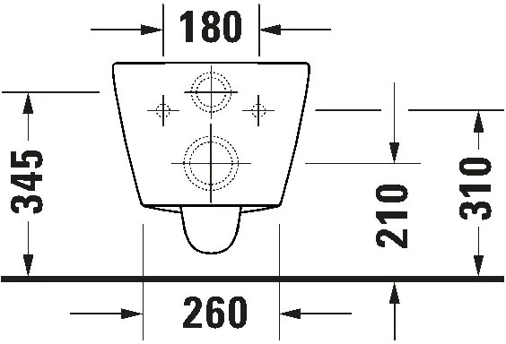 Duravit 29030900212 - WC sospeso Rimless D-CODE ceramica/bianco lucido