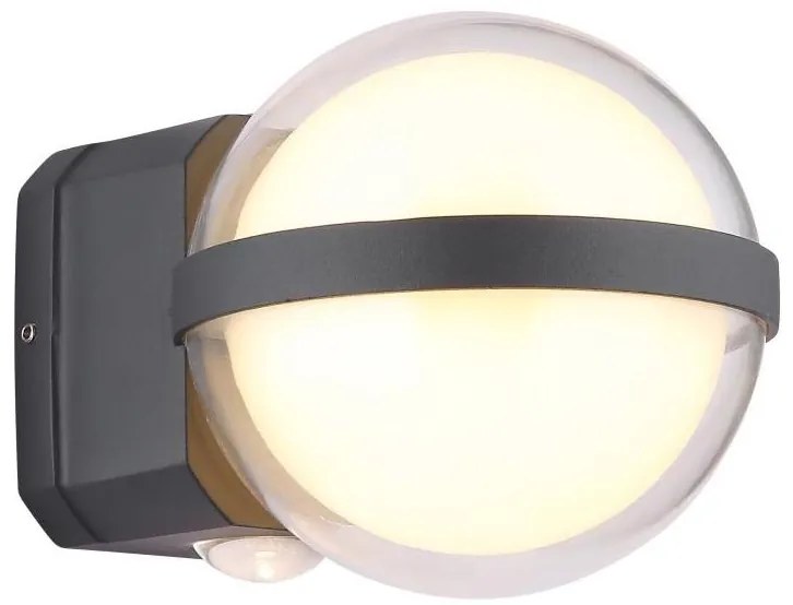 Globo 34157 - Applique a LED da esterno ILLI LED/12W/230V IP54 nero