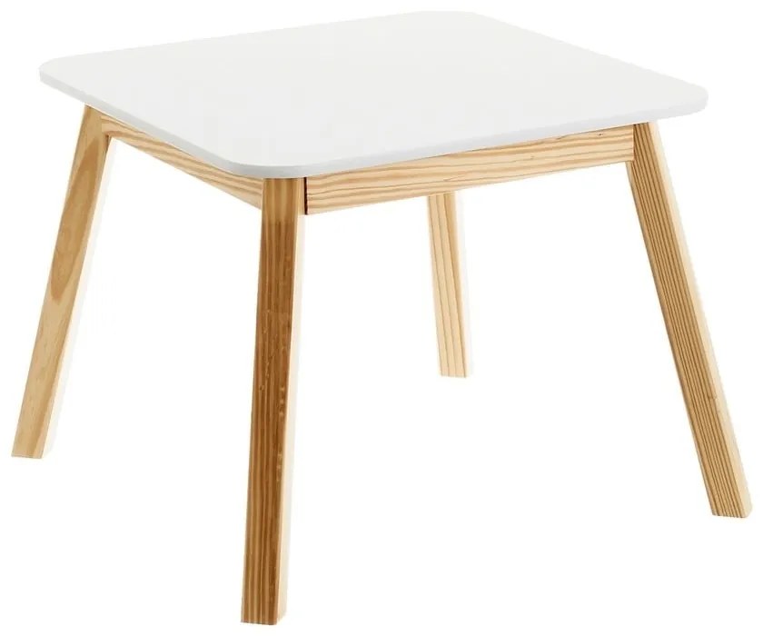 Tavolo per bambini con piano bianco 55x55 cm - Casa Selección