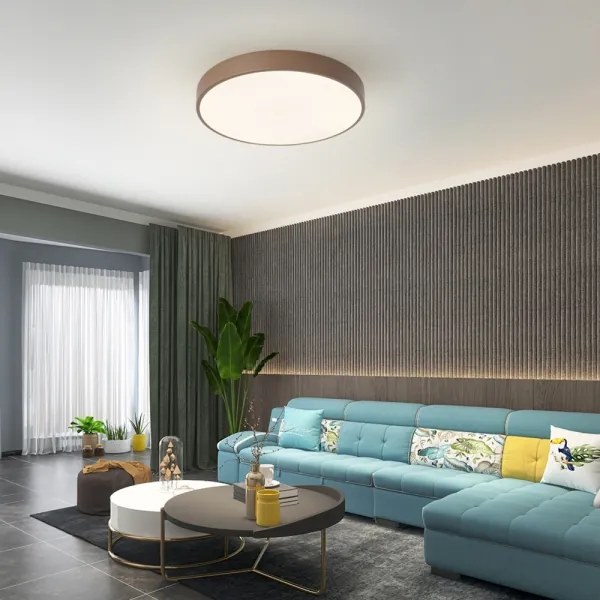 Brilagi - Plafoniera LED dimmerabile POOL LED/60W/230V 3000-6000K 50 cm marrone + telecomando