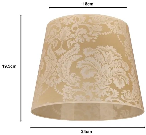 Duolla - Paralume per lampada da tavolo CLASSIC M E27 diametro 24 cm oro