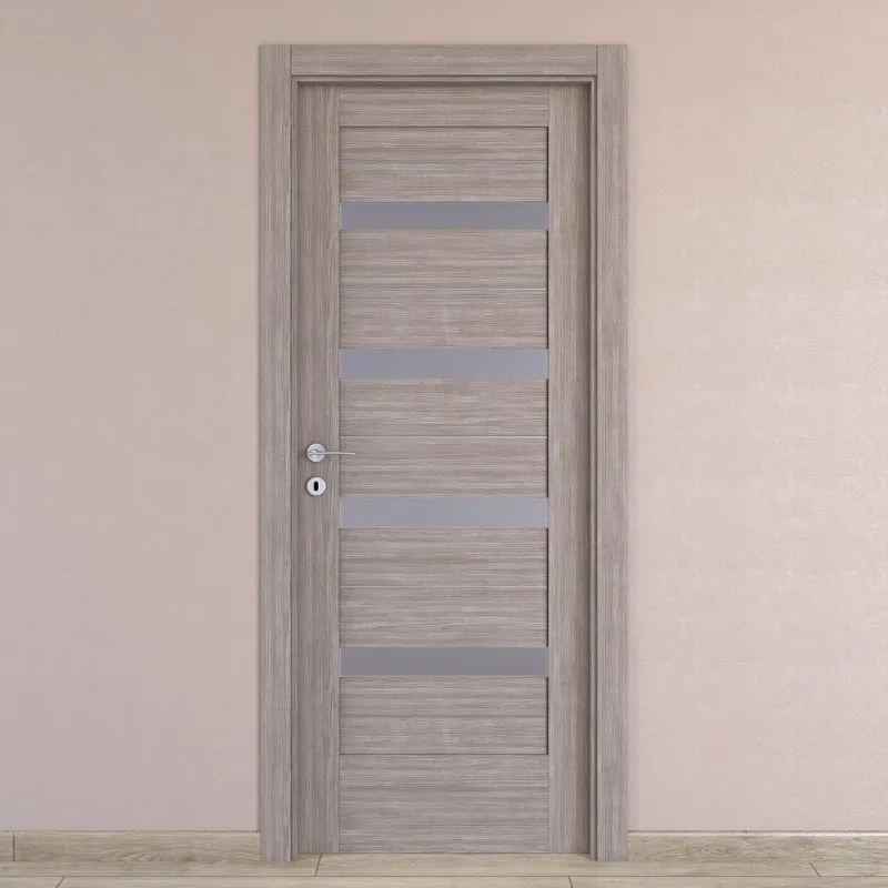 Porta battente Capena 5 beige L 60 x H 210 cm destra