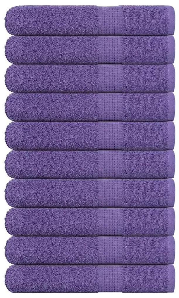 Asciugamani Per Sauna 10 Pz Viola 80x200cm 360g/m² 100% Cotone /