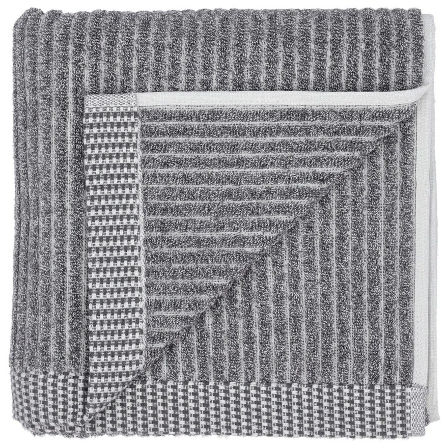 Asciugamano grigio in cotone biologico 50x100 cm Melange - Södahl