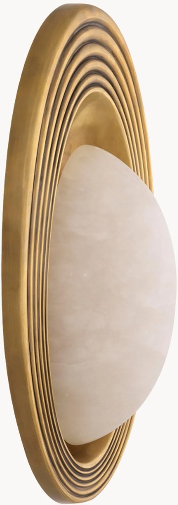 Applique con paralume in alabastro Savono