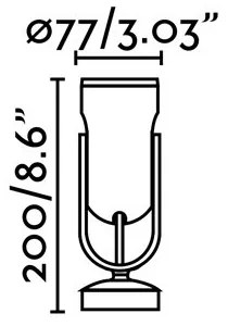 FARO 70035 - Applique a LED da esterno SLOT-1 LED/14W/230V IP65 3000K