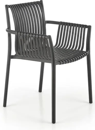 Sedia in plastica K492 in nero