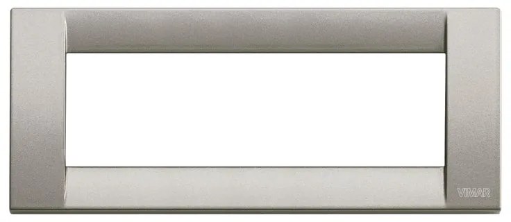 Placca 6 moduli in zama serie Idea  VIMAR titanio metallizato