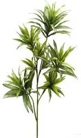 Set 3 Dracena Artificiale con 141 Foglie Altezza 83 cm Verde