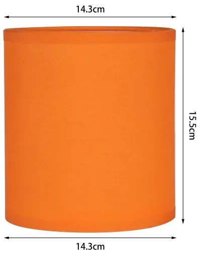 Brilagi - Paralume universale NUBILA E27 15,5 x 14 cm arancione