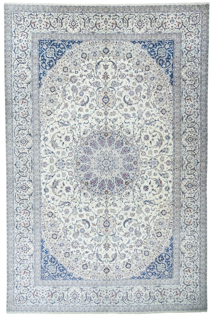 Nain Tappeto persiano 390x600 Beige (Iran) Annodato A Mano