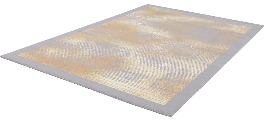 Tappeto in lana beige-grigio 100x180 cm Stratus - Agnella