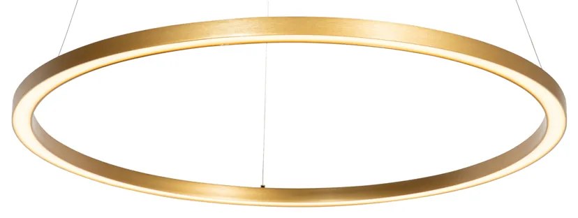 Lampada a sospensione dorata 80cm con LED dimmerabile a 3 livelli - Girello