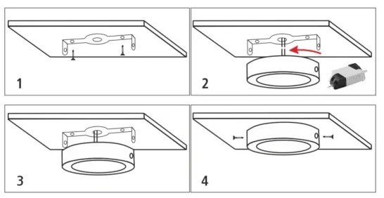 Plafoniera LED LED/24W/230V 4200K diametro 28,5 cm bianco
