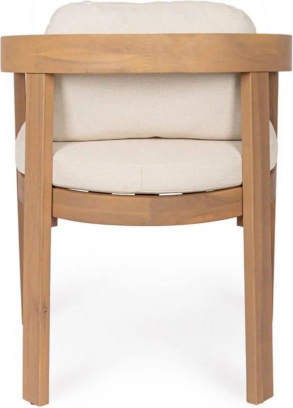 Sedia da esterno di colore naturale in legno massiccio Pablo – Bizzotto