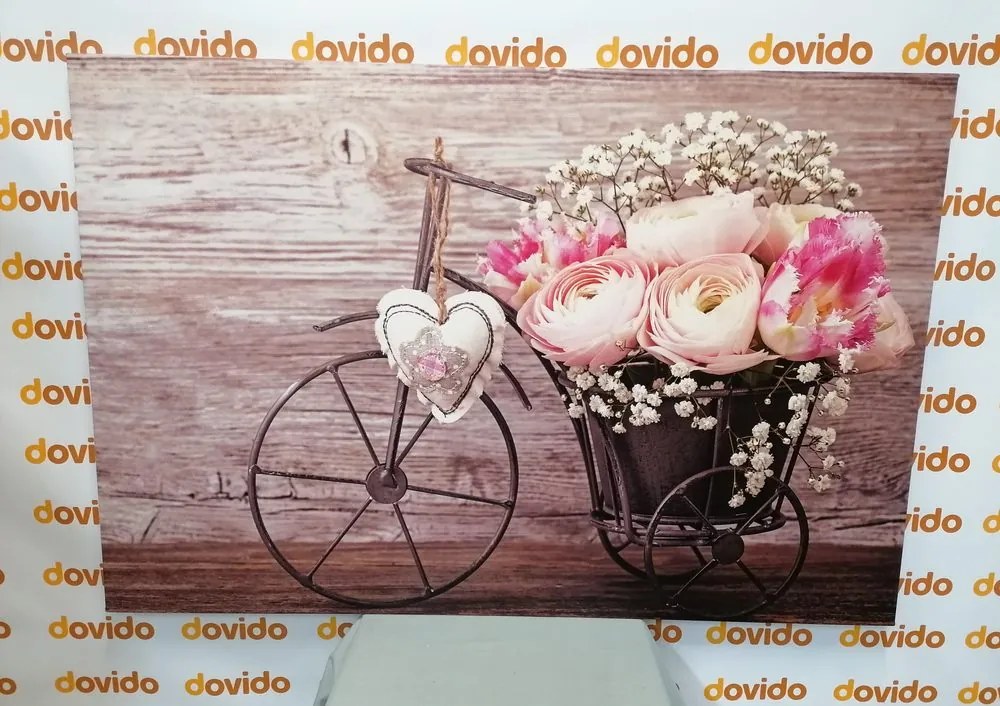 Quadro su tela – Fiori meravigliosi in vaso vintage