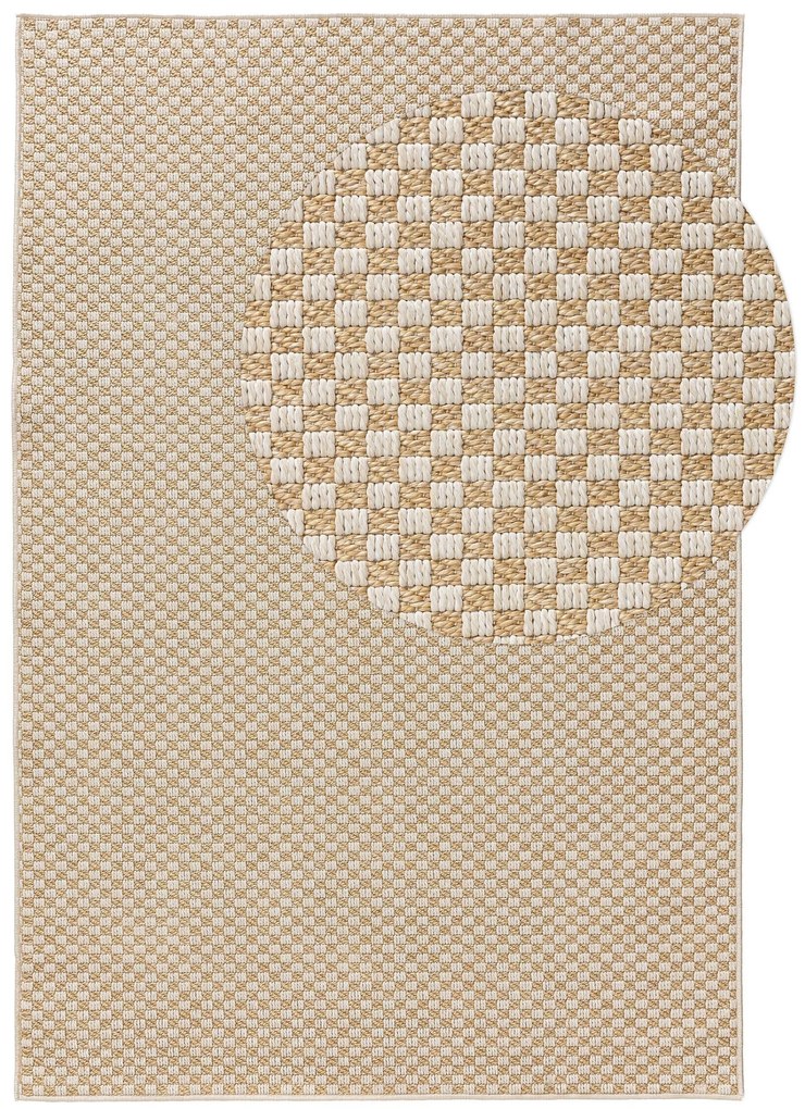 benuta Pop Tappeto per interno ed esterno Taissa Crema/Beige 154x230 cm - Tappeto outdoor per balcone, terrazzo e giardino