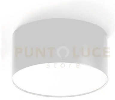 Gpl241c- plafoniera bianca a led in alluminio 3000k 1280lm 16w d.14cm