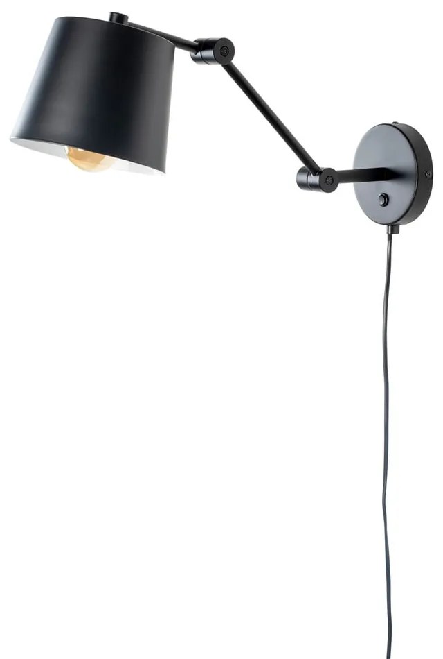 Lampada da parete nera Hajo - White Label