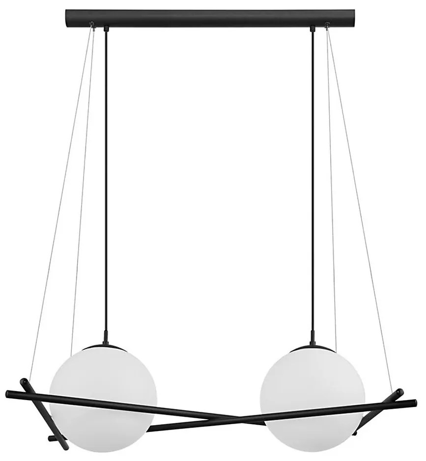 Eglo 39592 - Lampadario su filo SALVEZINAS 2xE27/25W/230V