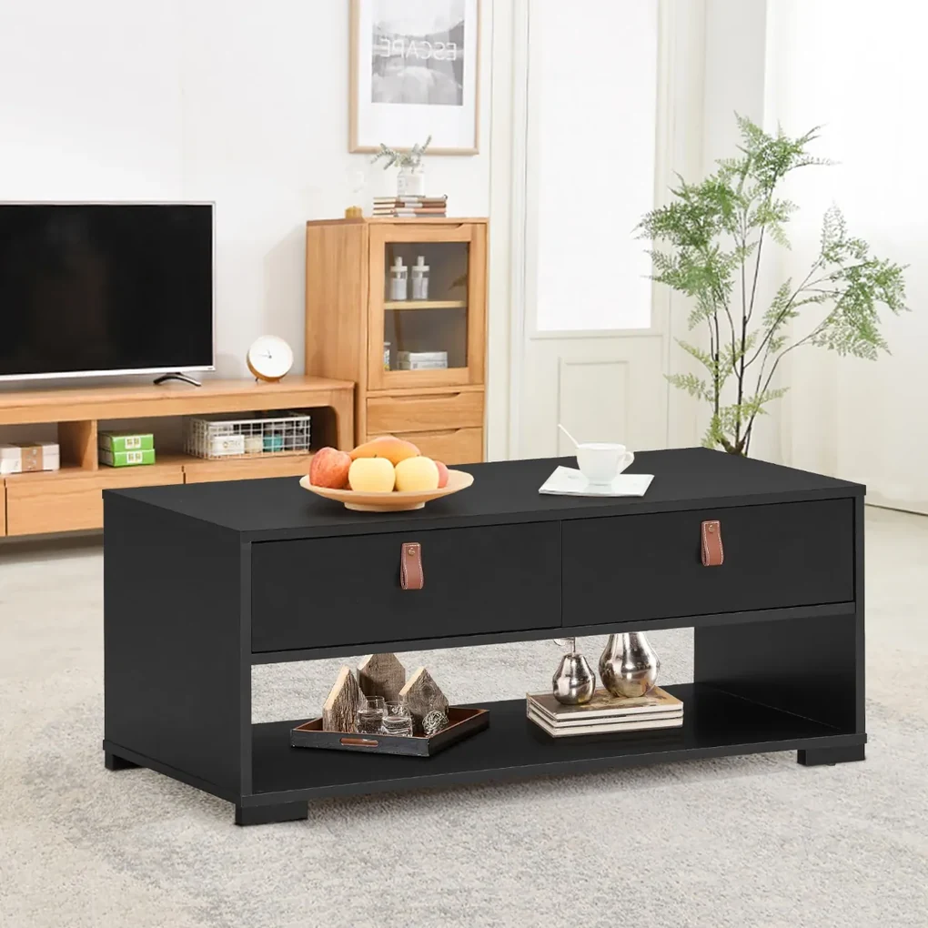 Tavolino Da Caffè Geometrico - 3 Livelli In Legno | Moderno Per Soggiorno | Colore Bianco - Foto 8