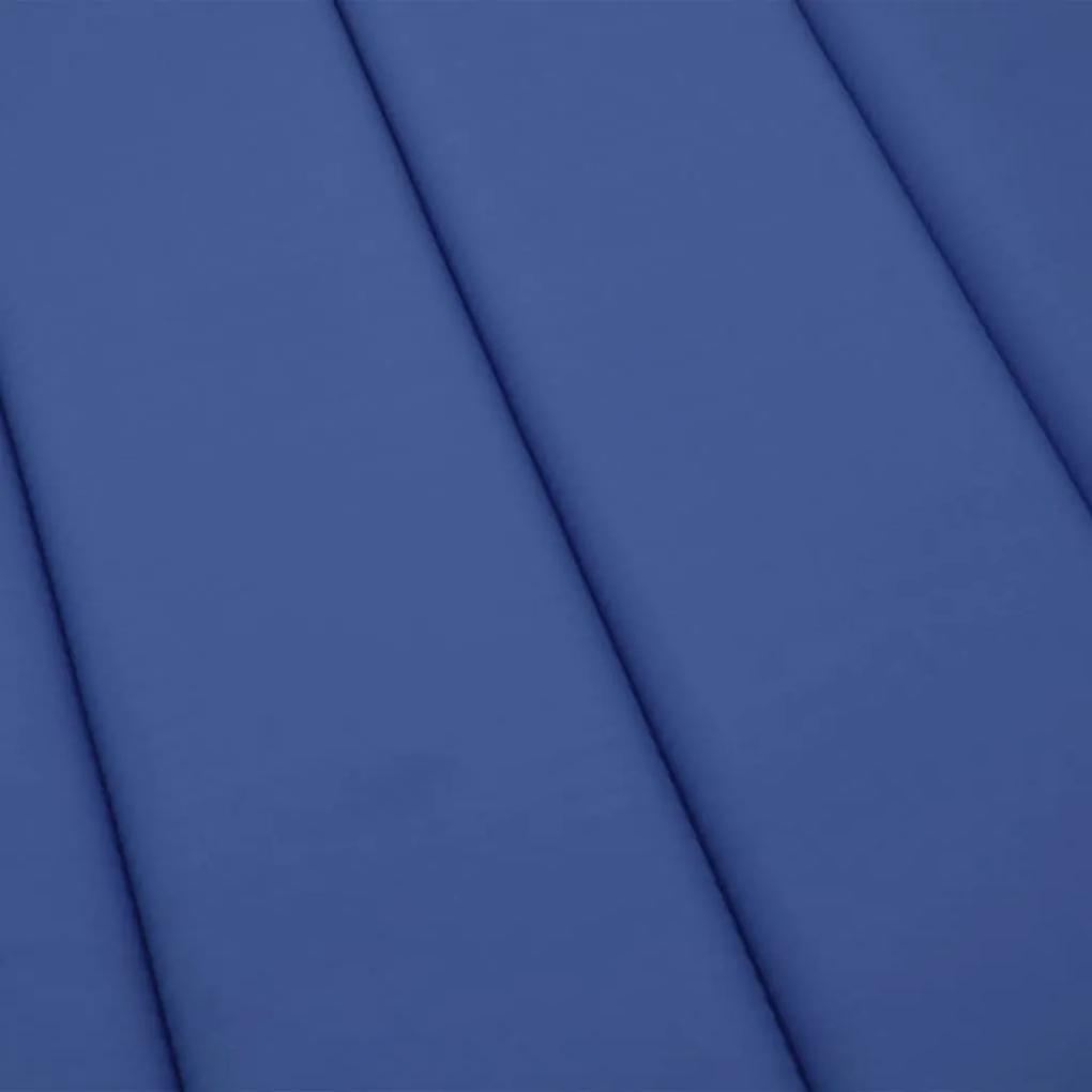 Cuscino per Lettino Blu Reale 186x58x3 cm in Tessuto Oxford