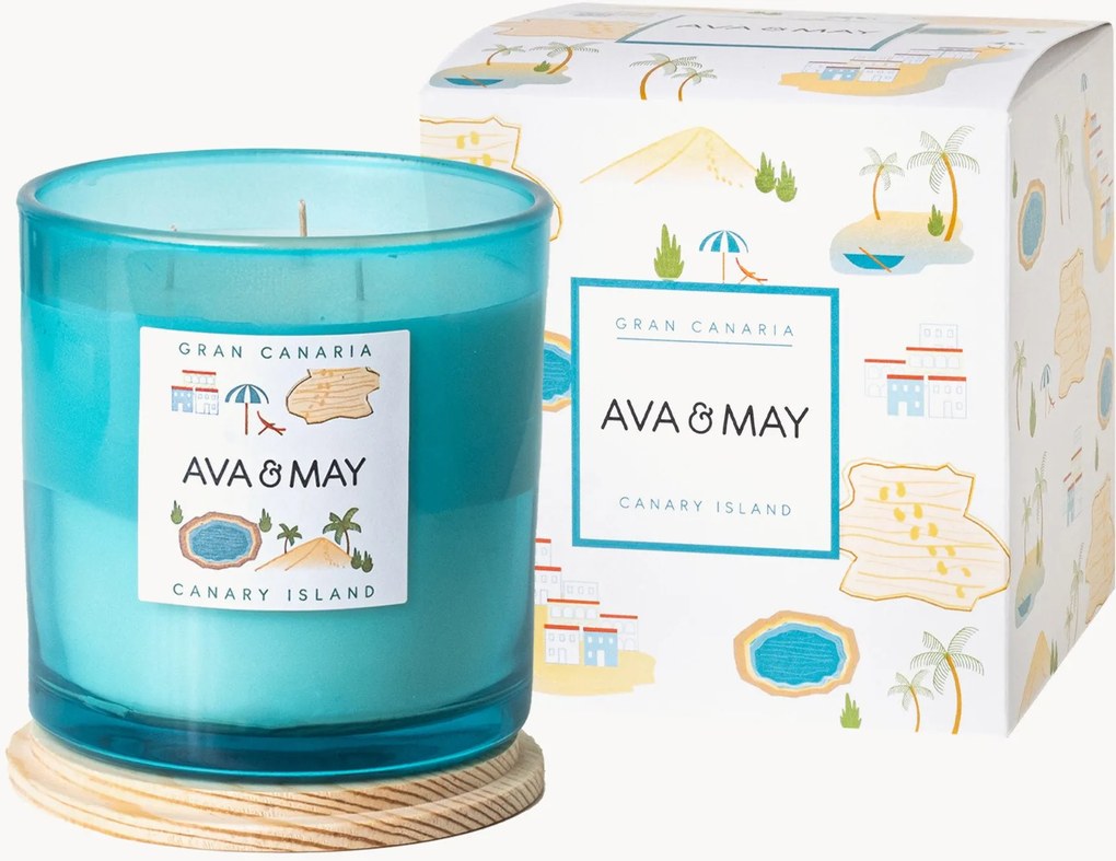 Candela profumata Gran Canaria (muschio, legno di sandalo, tuberosa)
