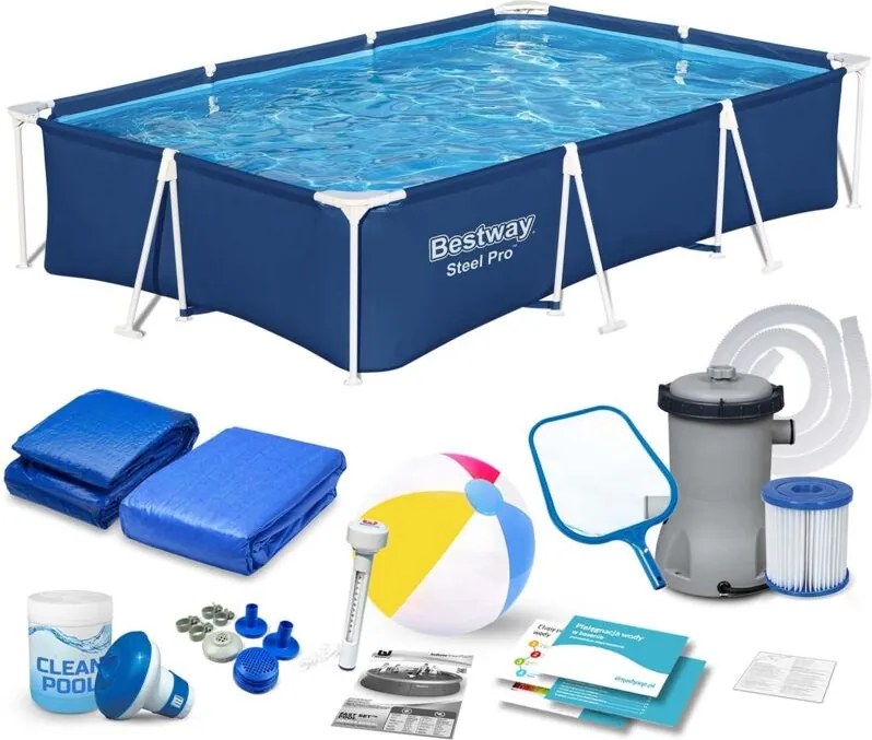 Piscina da giardino con struttura 300 x 201 x 66 cm 16 in 1 Bestway 56404N