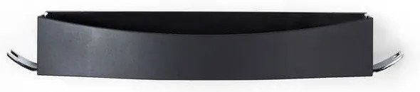 Mensola a muro nera autobloccante per doccia Clever Flip - Compactor