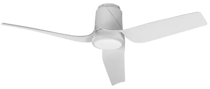 Ventilatore da soffitto Ushuaia bianco, Ø 133 cm, CCT, dimmerabile, MANTRA IP20