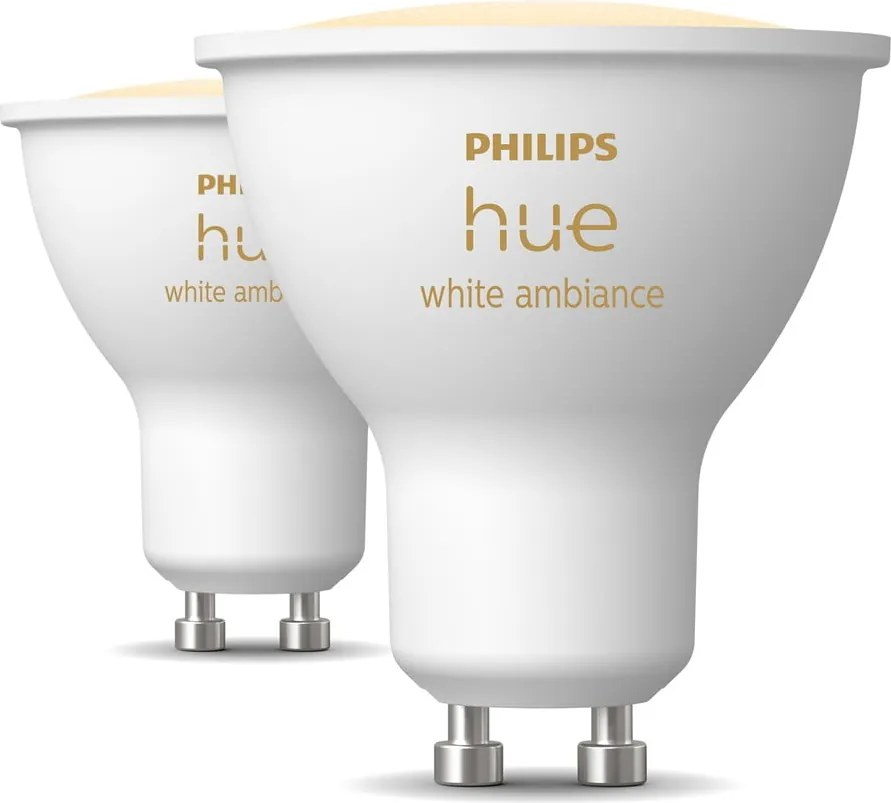 Lampadine intelligenti a LED in set di 2 GU10, 4 W White ambiance - Philips Hue