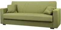 DIVANO LETTO IBIZA 3 POSTI TESSUTO VERDE, 214X89X81 CM