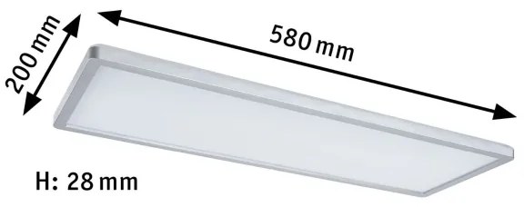 Paulmann 71020 - Pannello LED RGBW 20W dimmerabile ATRIA 230V con telecomando