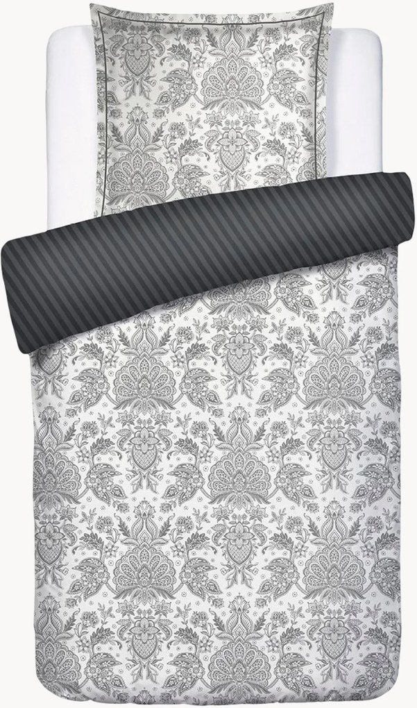 Set di biancheria da letto in raso di cotone Fleur de Prestige, varie misure