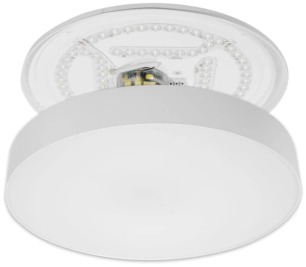 Plafoniera LED Rotonda 72W Ø490mm CCT Dimmerabile + Telecomando Bianca