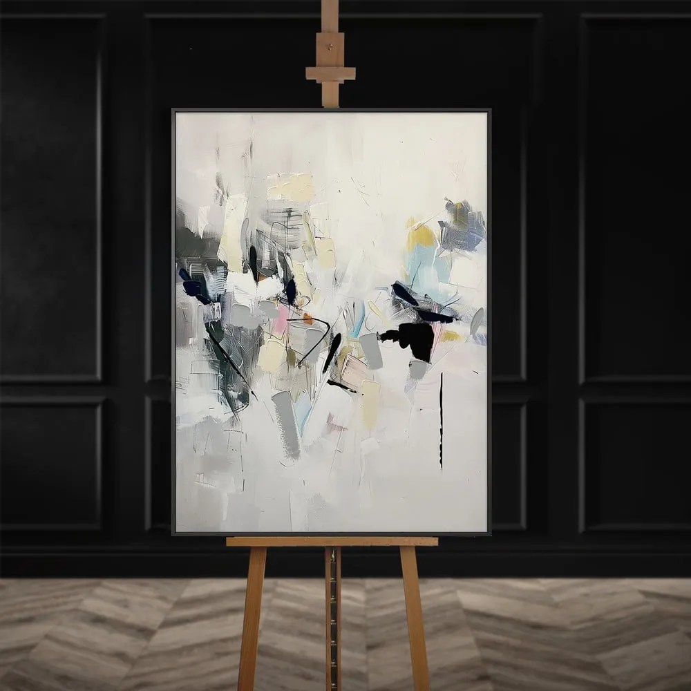 Quadro con elementi dipinti a mano 70x100 cm Cro – Styler