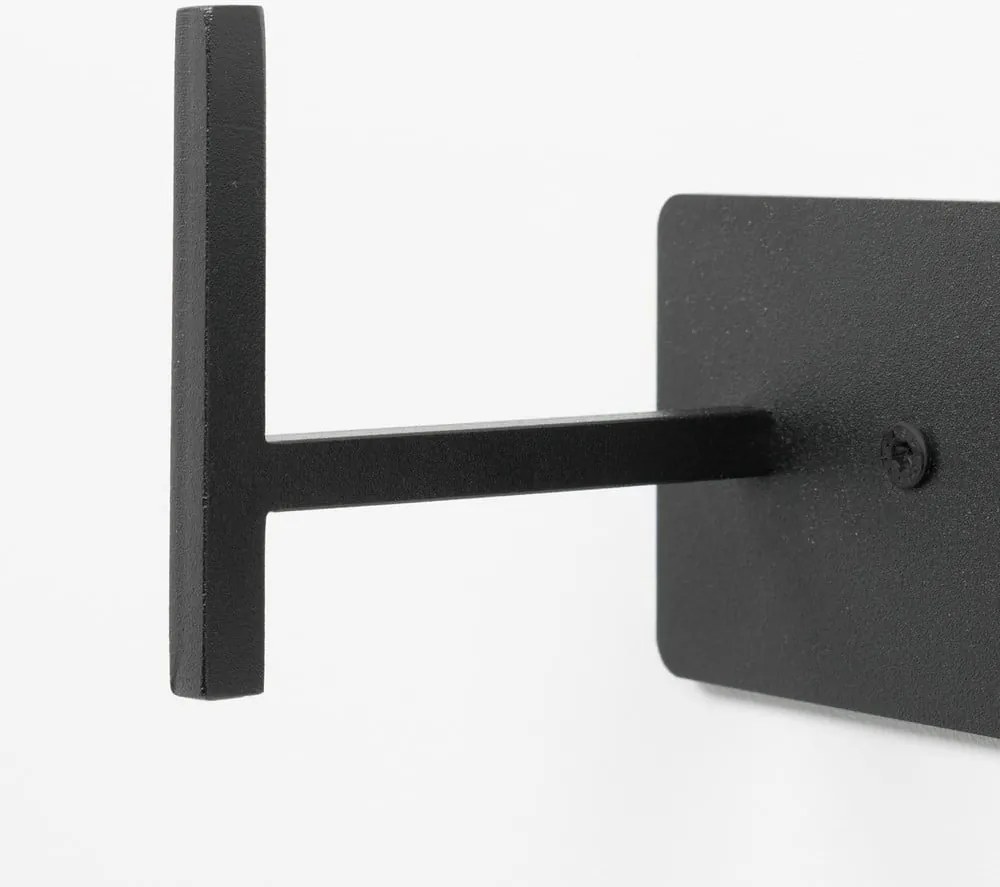 Attaccapanni da parete nero in metallo 64 cm Chapman – Spinder Design