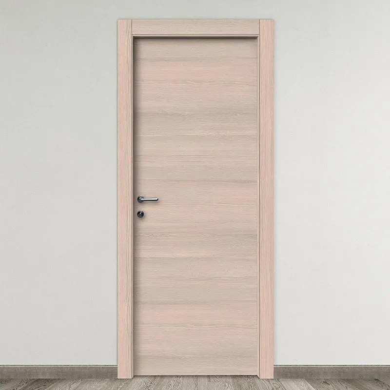 Porta interna a battente Bexar in legno rivestito melamina colore larice, L 80 x H 210 cm, apertura reversibile