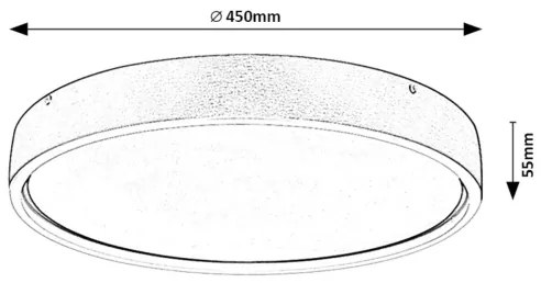 Rabalux 71289 - Plafoniera LED DEWSON LED/37W/230V
