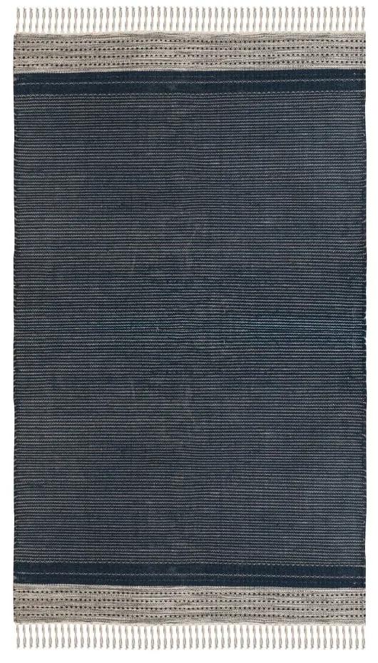 Tappeto da esterno bifacciale blu scuro in plastica riciclata , 120 x 180 cm Civil - Green Decore