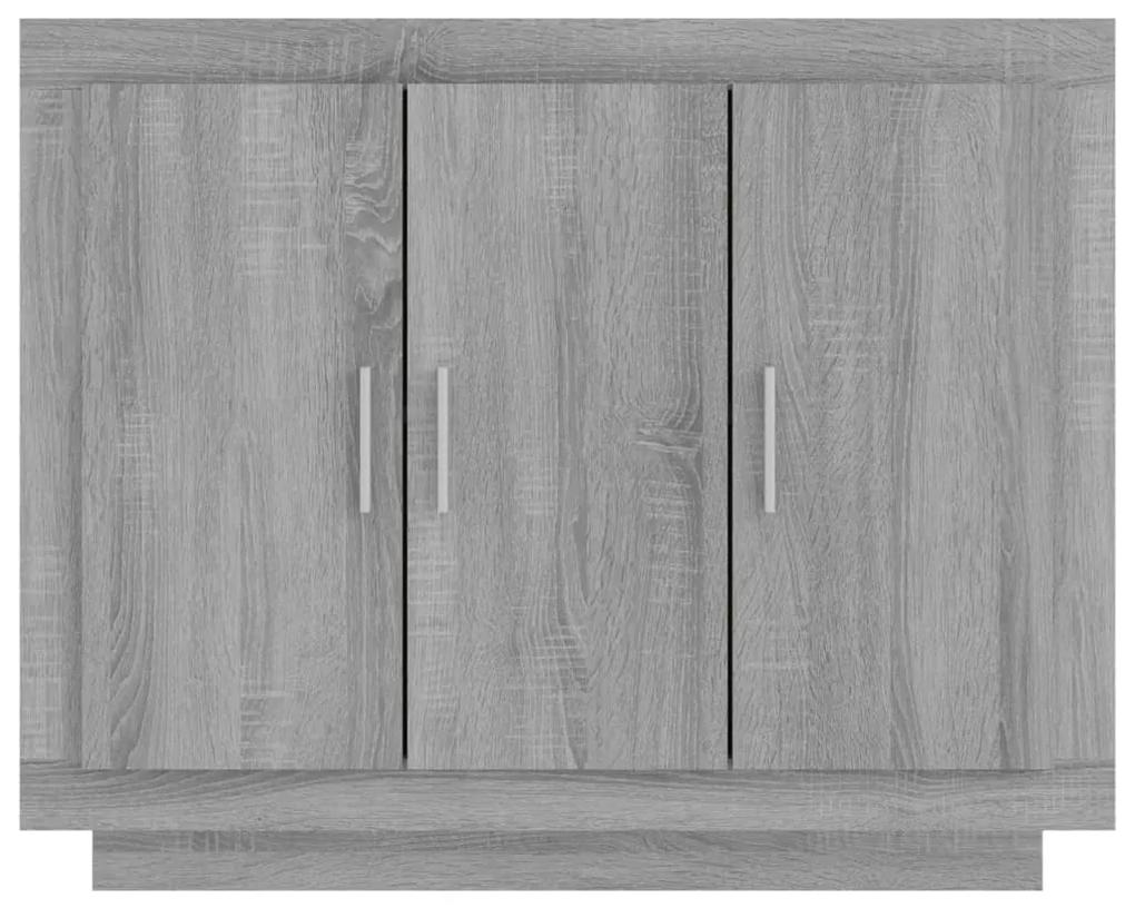 Credenza grigio sonoma 92x35x75 cm in legno multistrato