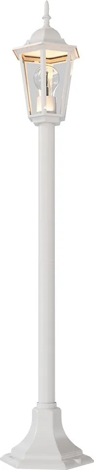 Paletto Lanterna Vintage 100cm E27 IP54 Bianco - Serie Tosca
