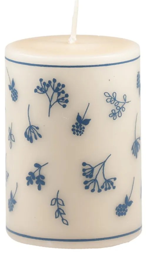 Candela beige, tempo di combustione 48 h Fleur - Unipar