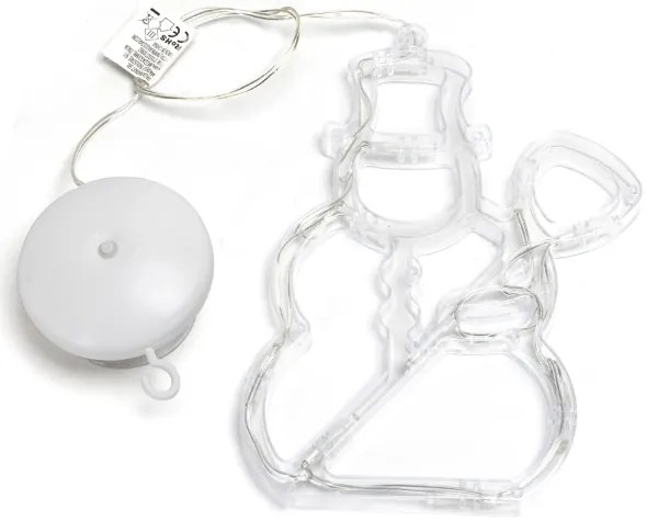 Aigostar - Pupazzo di neve, decorazione natalizia a LED, 10xLED/3xAAA, 20,5 cm