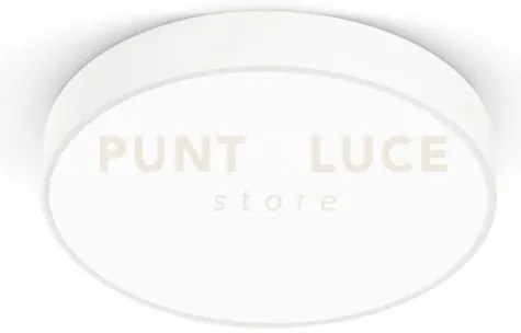 Gpl302c- plafoniera in alluminio bianca a led 3000k 4949lm 60w d.60cm